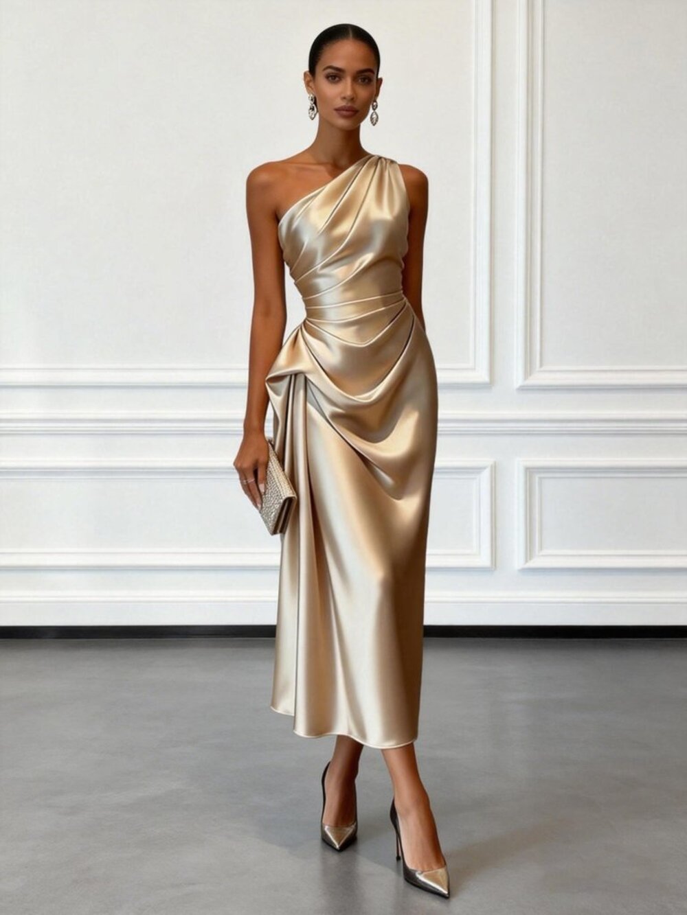 Fehaute Champagne Dress Size xs (2) Brand New with Tags Retails $159